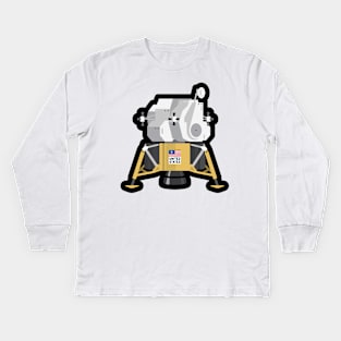 Lunar Lander Apollo T-Shirt / Sticker Kids Long Sleeve T-Shirt
